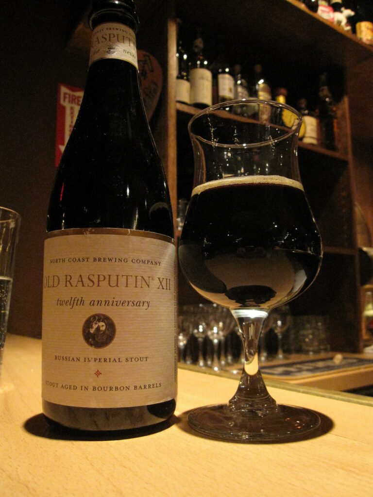 North Coast Old Rasputin XII, bourbon-barrel-aged stout