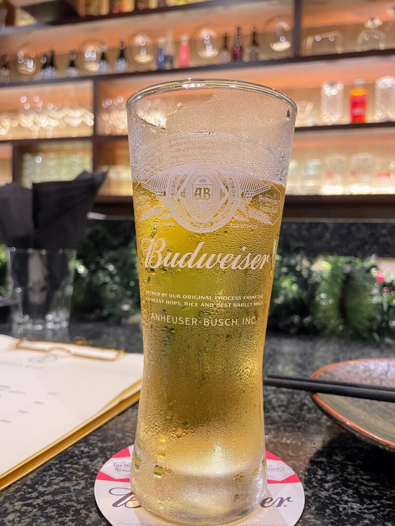 Budweiser served in a glass — illustrative beer photograph