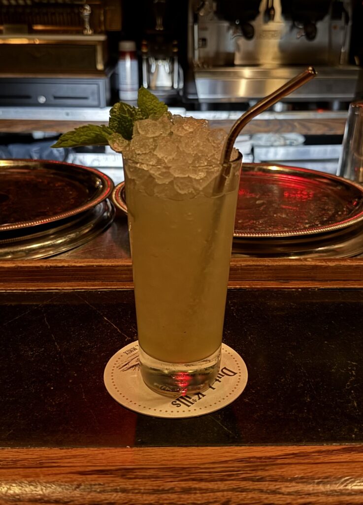 Chartreuse Swizzle cocktail photograph
