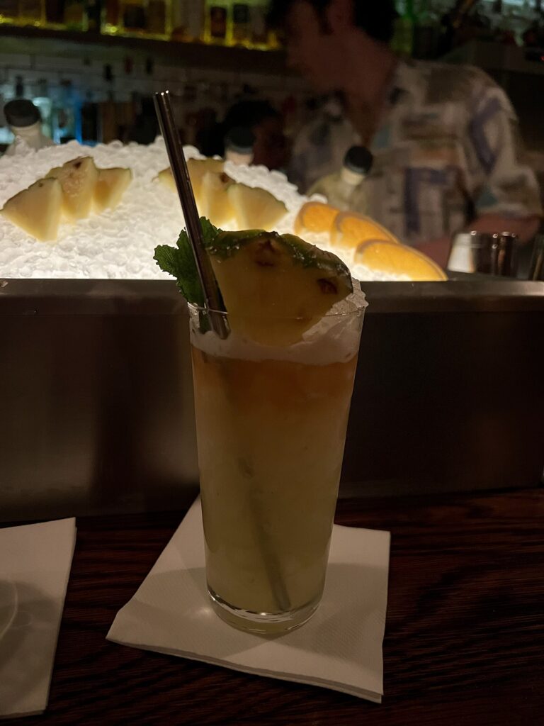 Missionary’s Downfall cocktail photograph