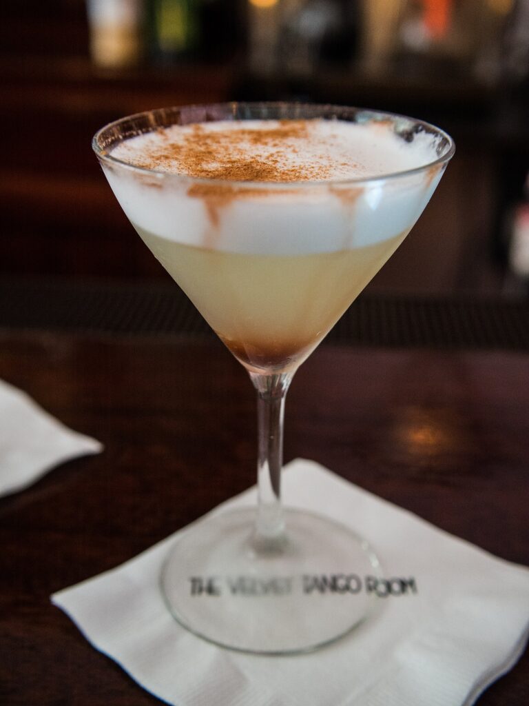 Pisco Sour cocktail photograph