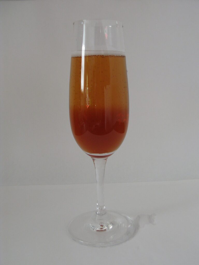 Kir Royale cocktail photograph