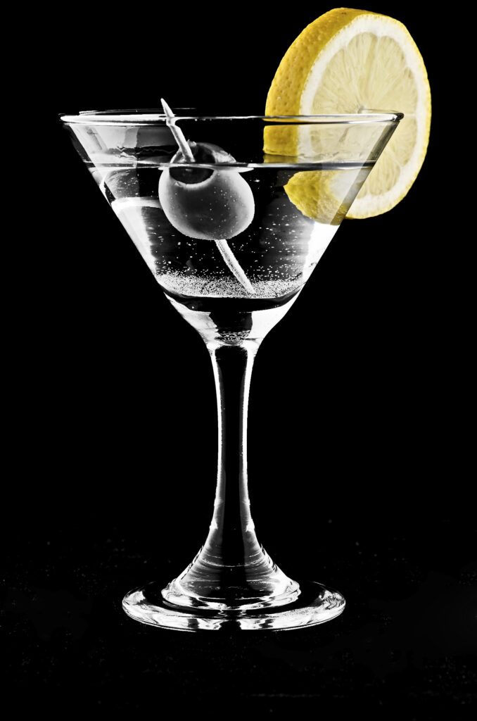 Vodka Martini cocktail photograph