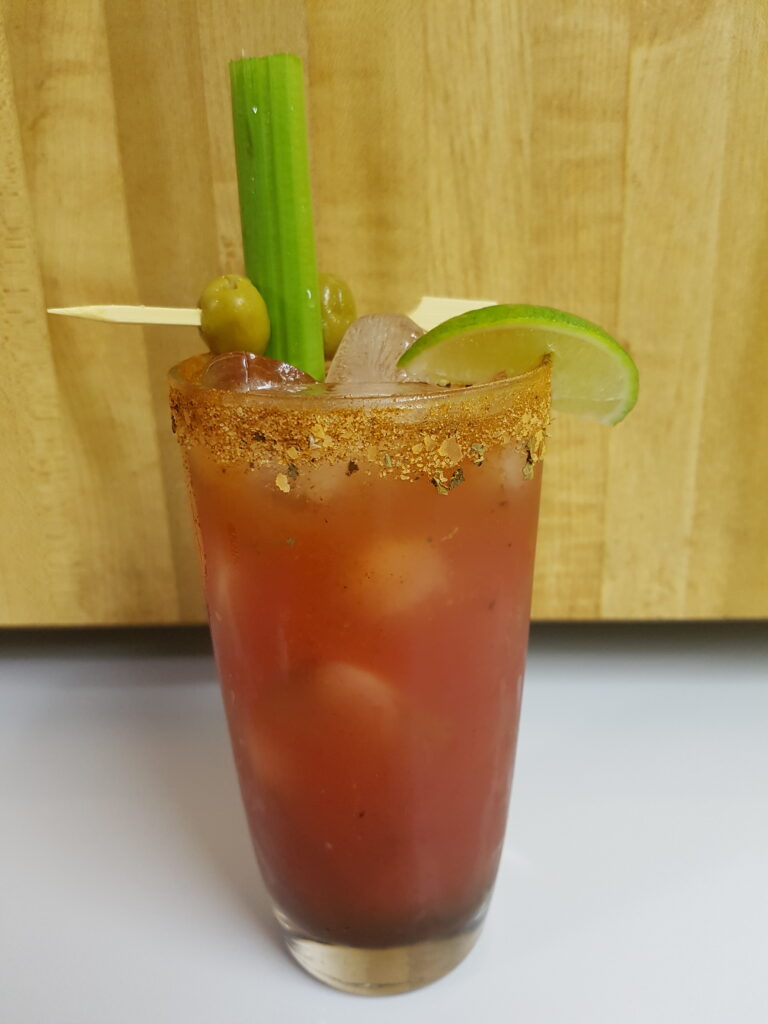 Bloody Caesar cocktail photograph