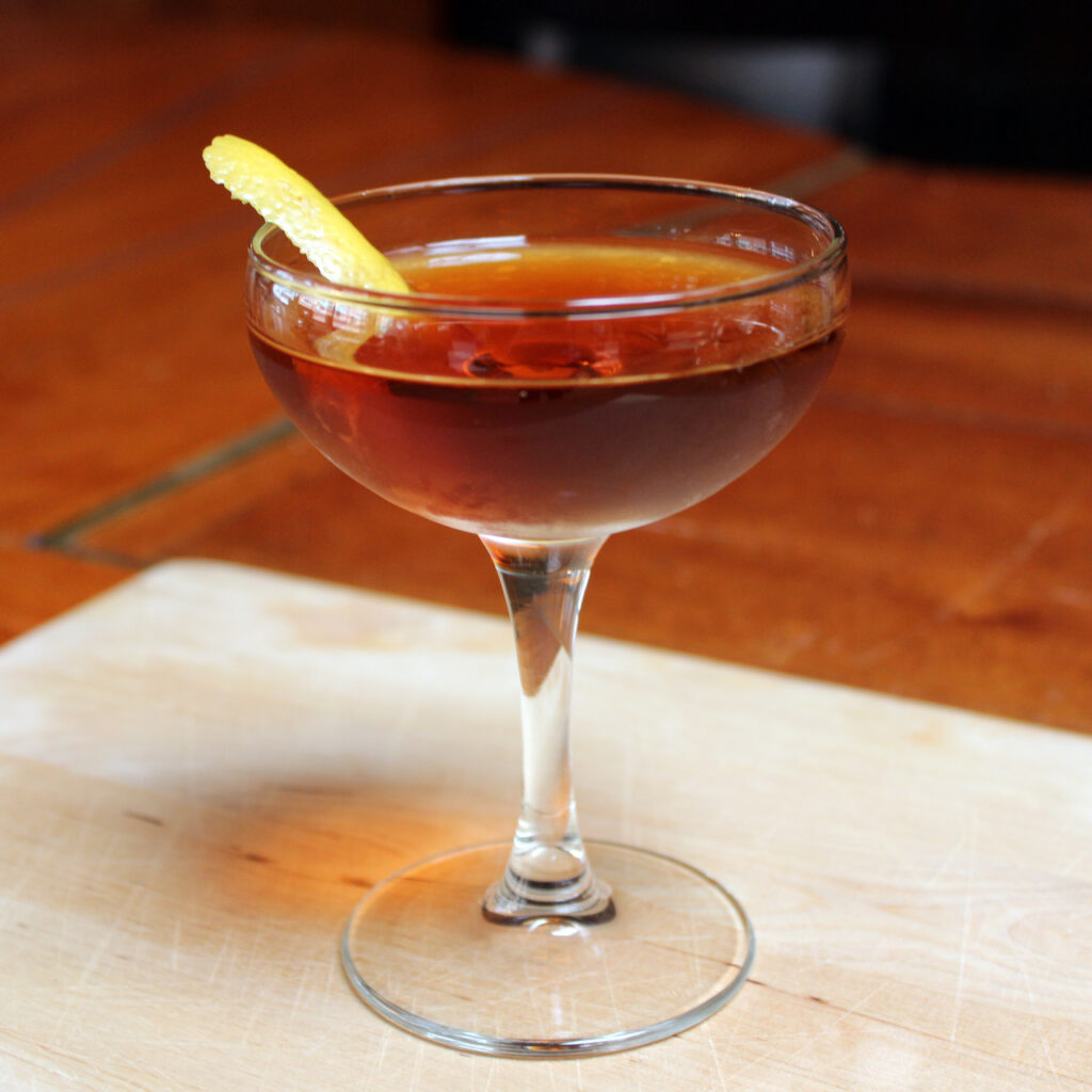 Martinez cocktail photograph