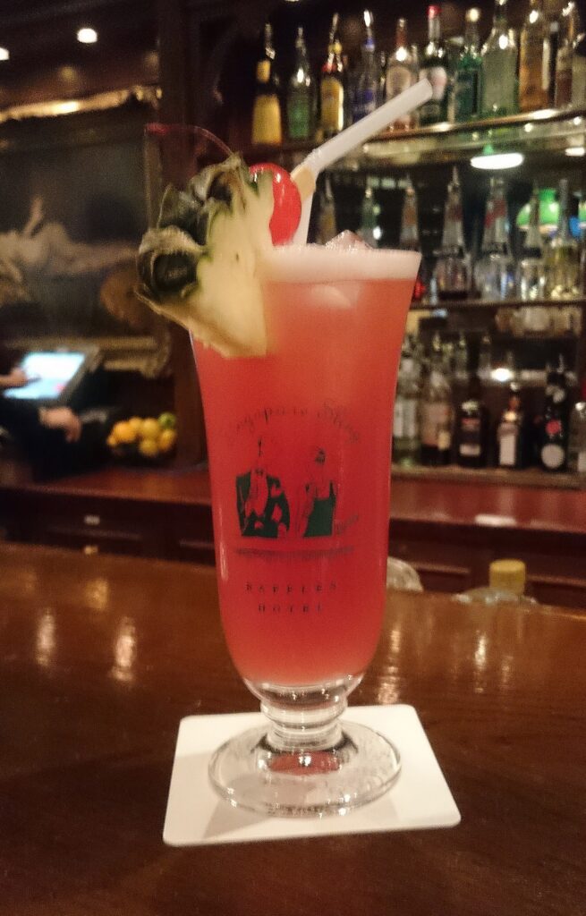 Singapore Sling cocktail photograph