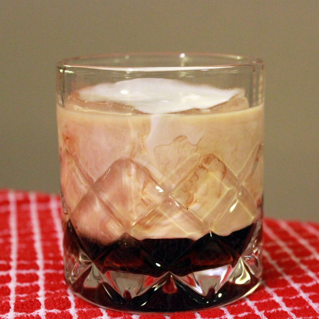 White Russian cocktail photograph