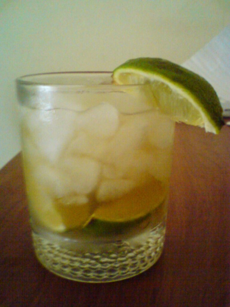Caipiroska cocktail photograph