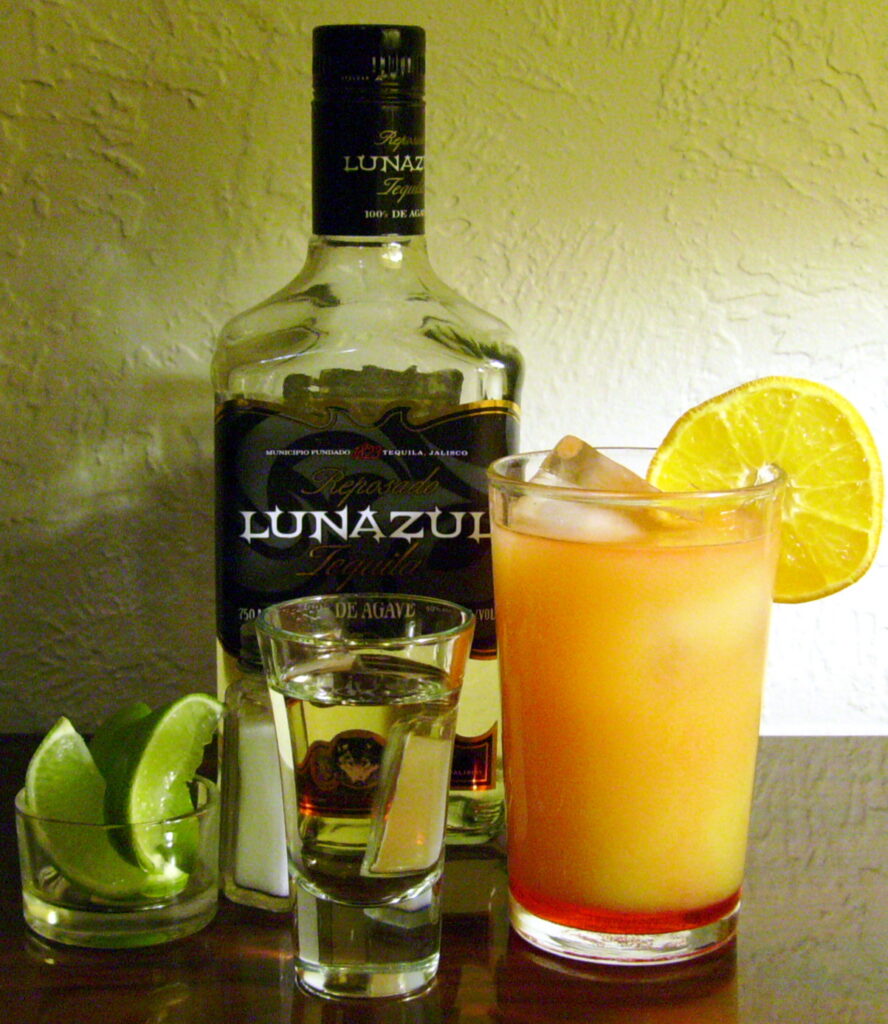 Tequila Sunrise cocktail photograph