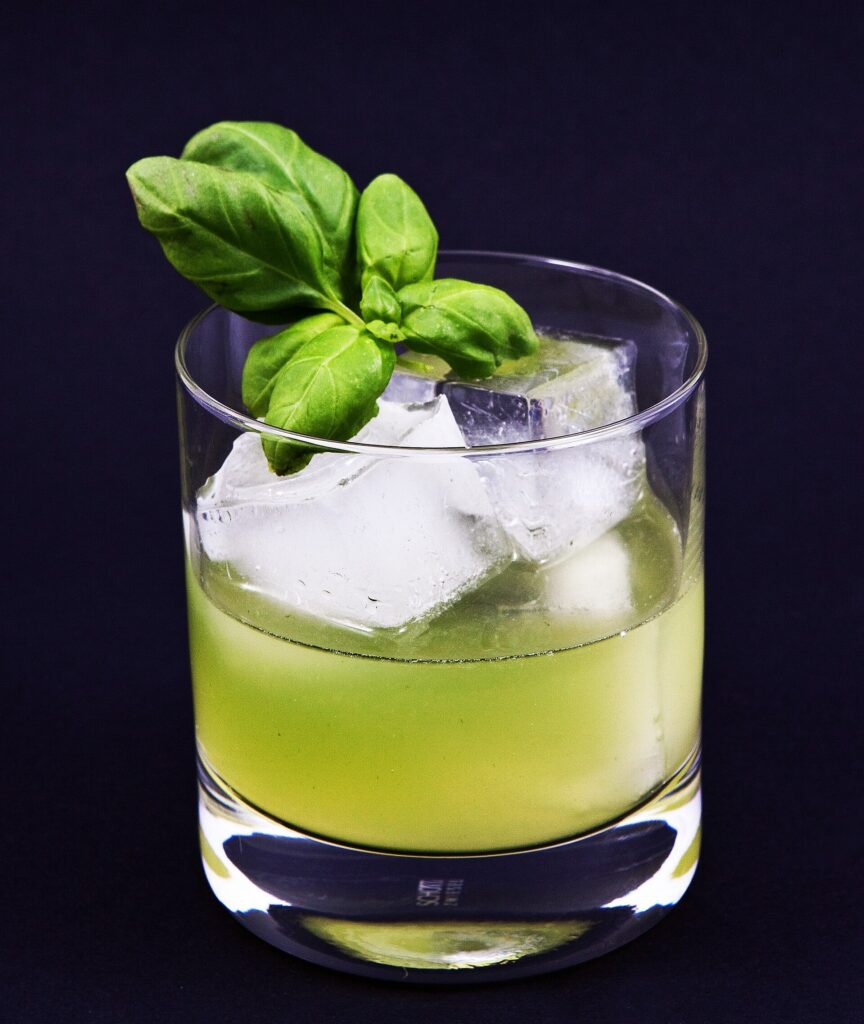 Gin Basil Smash cocktail photograph