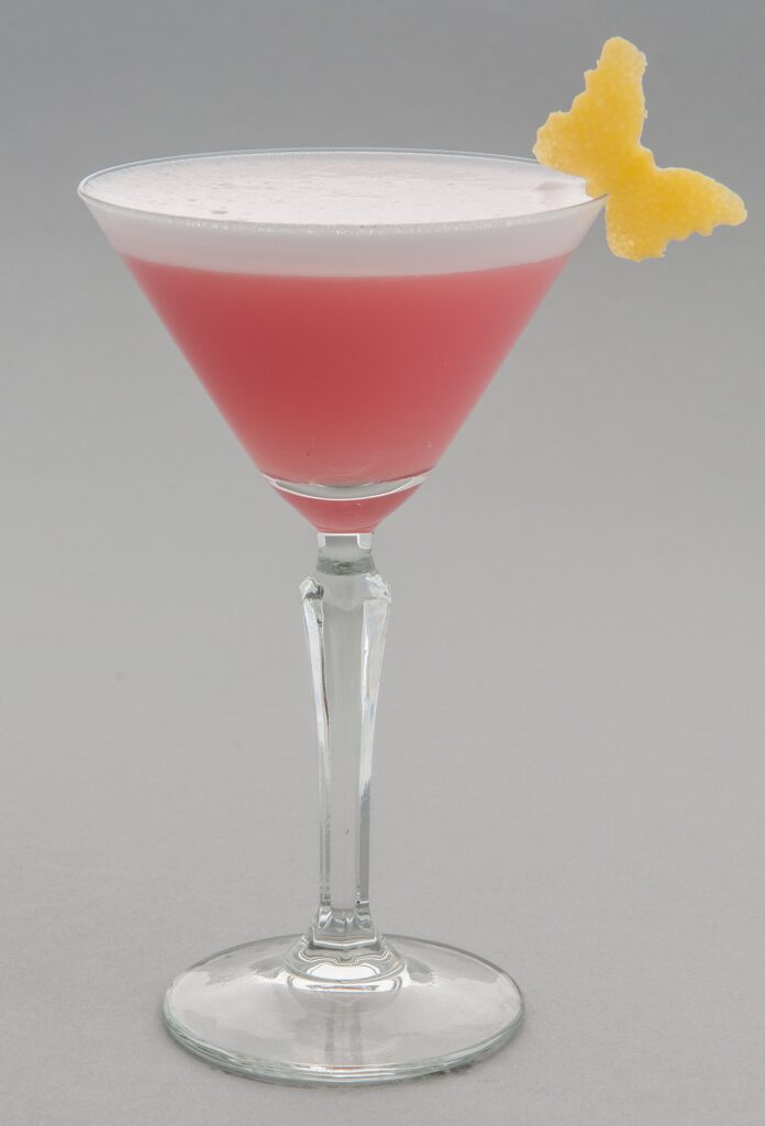 Pink Lady cocktail photograph