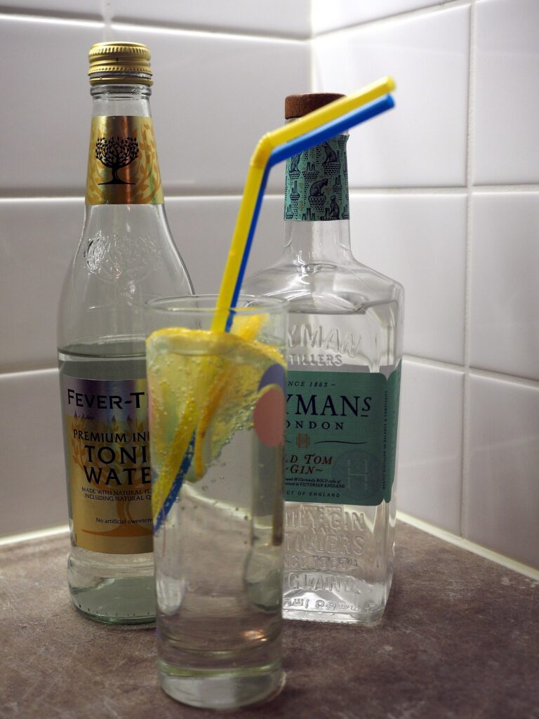 Hayman’s Old Tom Gin served in a gin and tonic
