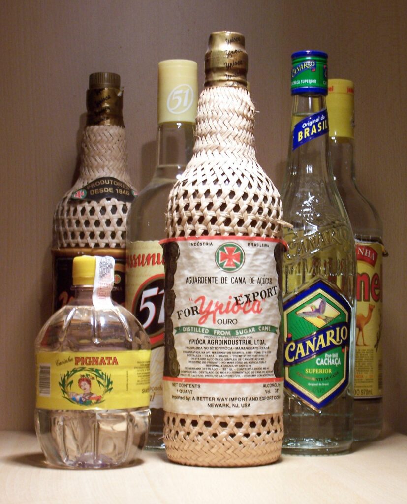 Cachaça bottles