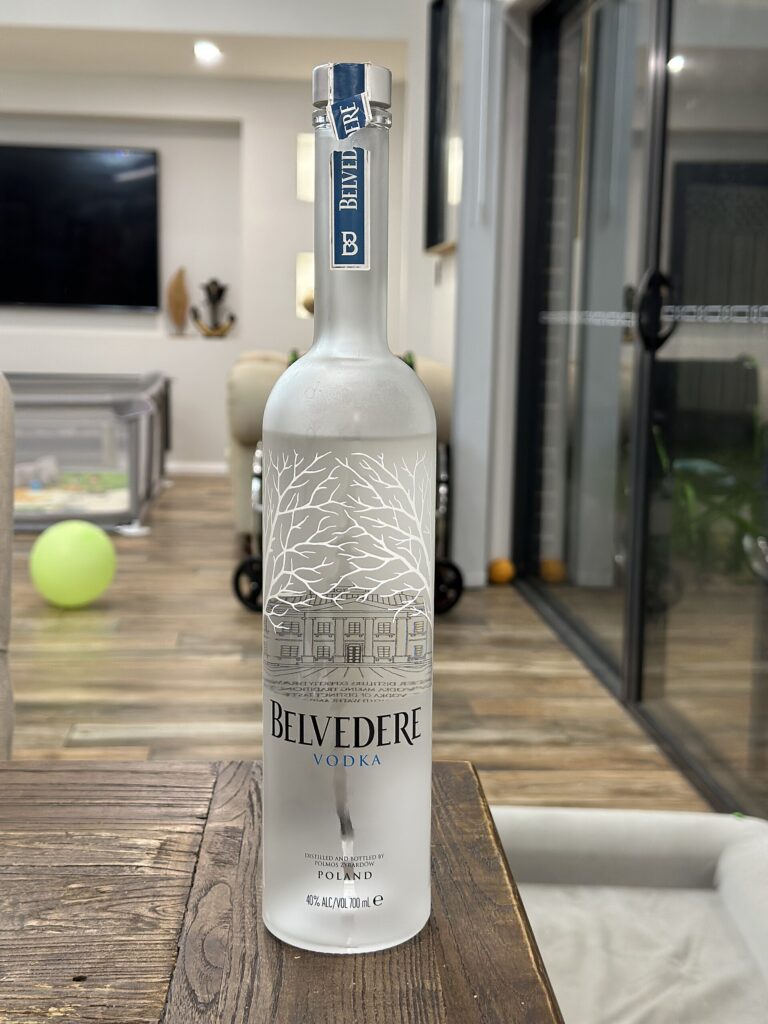 Belvedere rye vodka